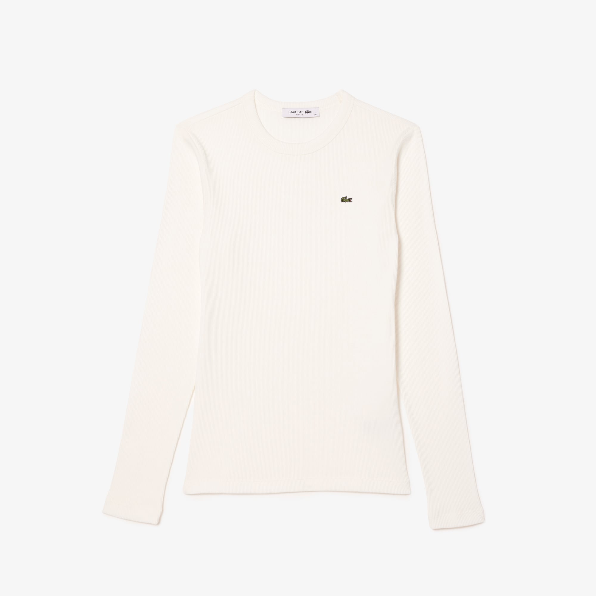 Áo Thun Lacoste Nữ Ôm Dáng Chất Liệu Cotton Gân