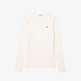 Áo Thun Lacoste Nữ Ôm Dáng Chất Liệu Cotton Gân