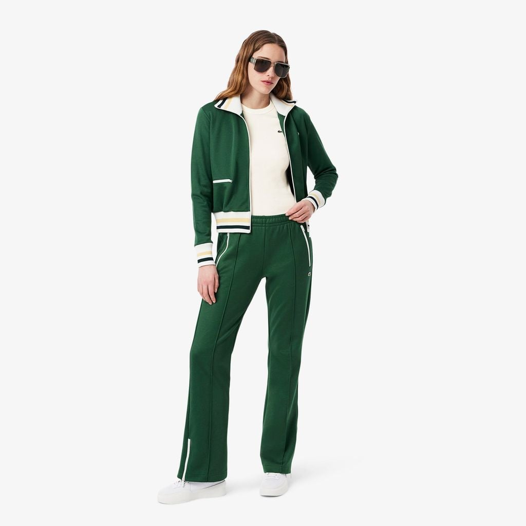 Áo Thun Lacoste Nữ Ôm Dáng Chất Liệu Cotton Gân