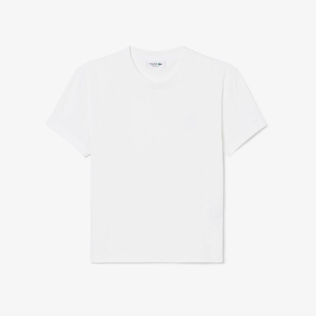 Áo Thun Tennis Lacoste Nữ Ôm Dáng Công Nghệ Thoáng Khí