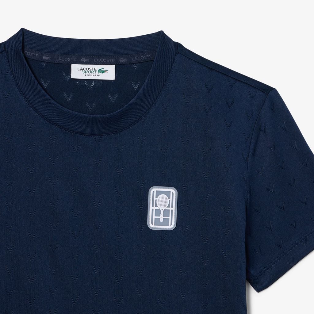 Áo Thun Tennis Lacoste Nữ Ôm Dáng Công Nghệ Thoáng Khí