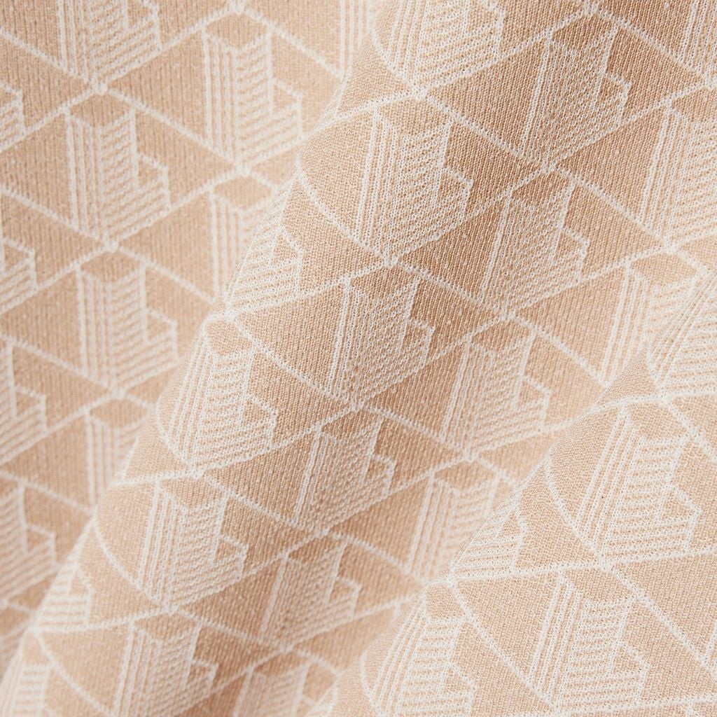 Áo Thun Lacoste Nữ Ôm Dáng Hoạt Tiết Jacquard Monogram