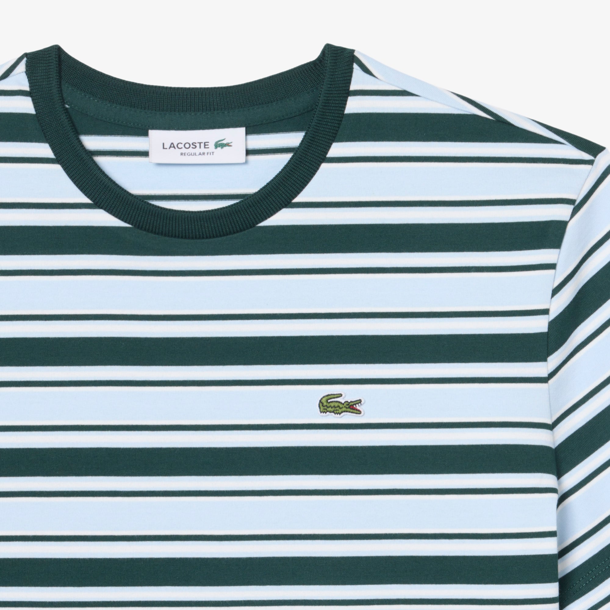 Áo Thun Lacoste Nữ Chất Liệu Thun Dệt Kim Sọc