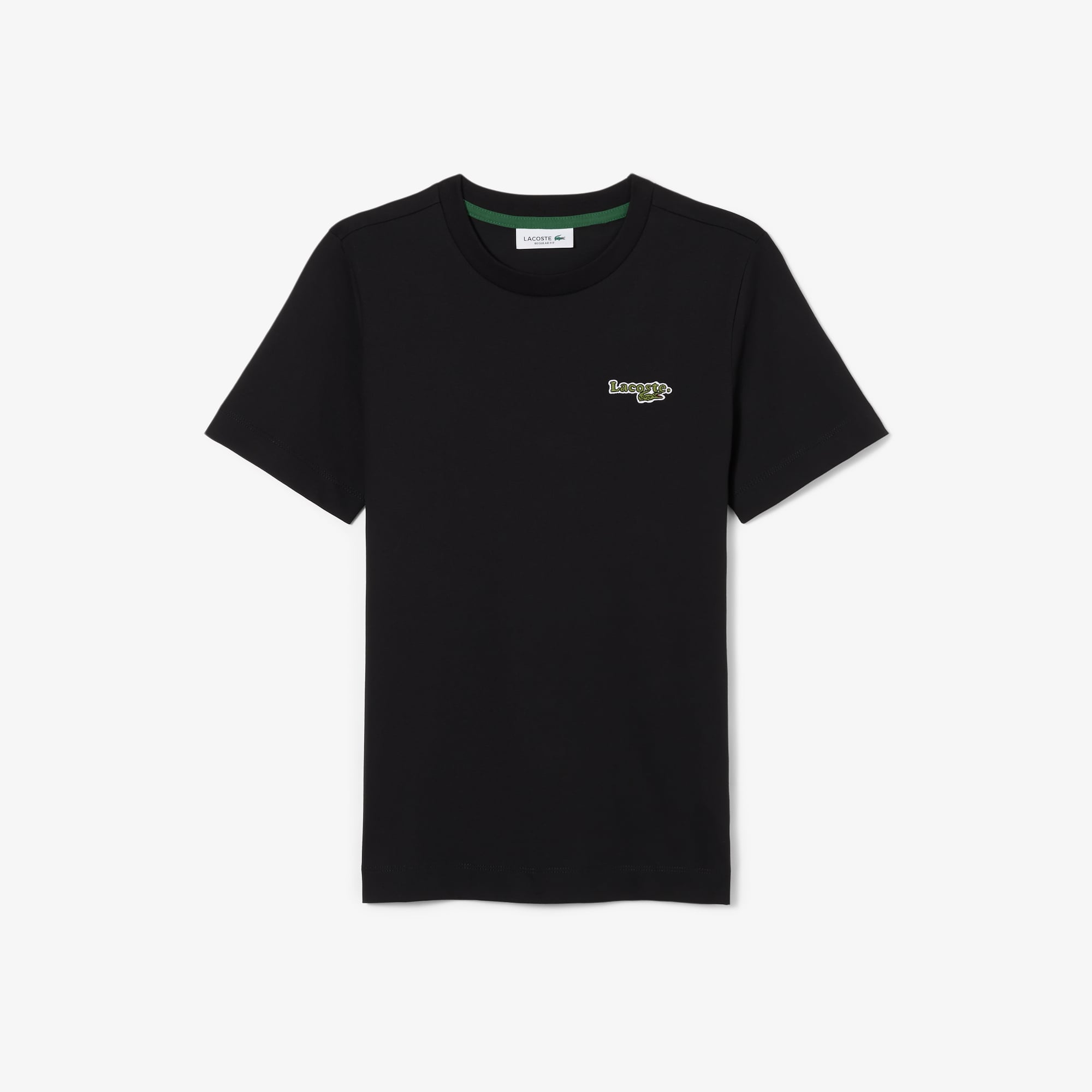 Áo Thun Lacoste Nữ Dáng Suông Chất Liệu Cotton Có Phù Hiệu