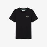 Áo Thun Lacoste Nữ Dáng Suông Chất Liệu Cotton Có Phù Hiệu