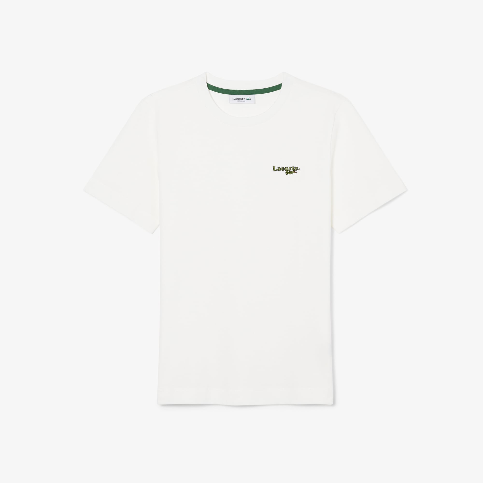 Áo Thun Lacoste Nữ Dáng Suông Chất Liệu Cotton Có Phù Hiệu