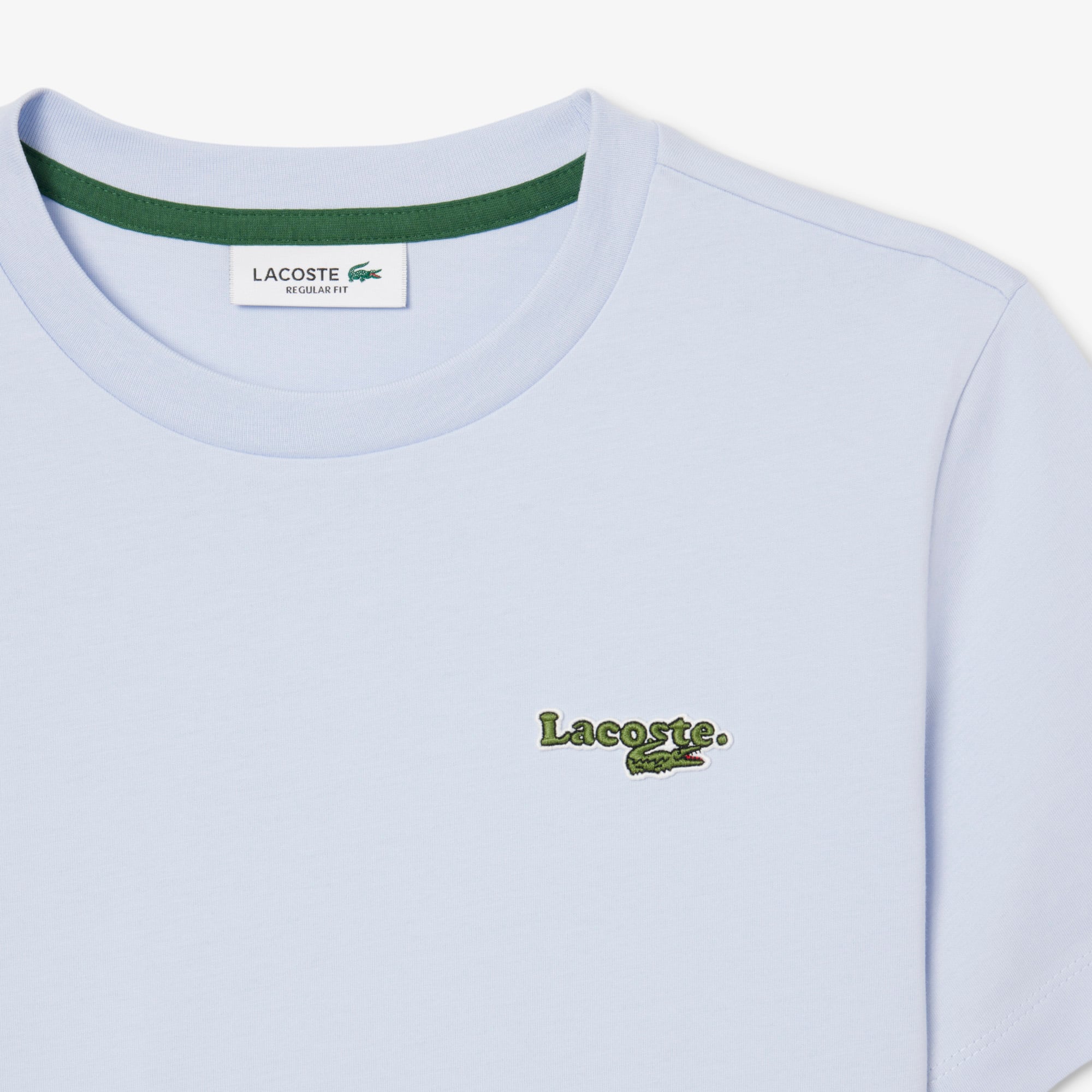 Áo Thun Lacoste Nữ Dáng Suông Chất Liệu Cotton Có Phù Hiệu
