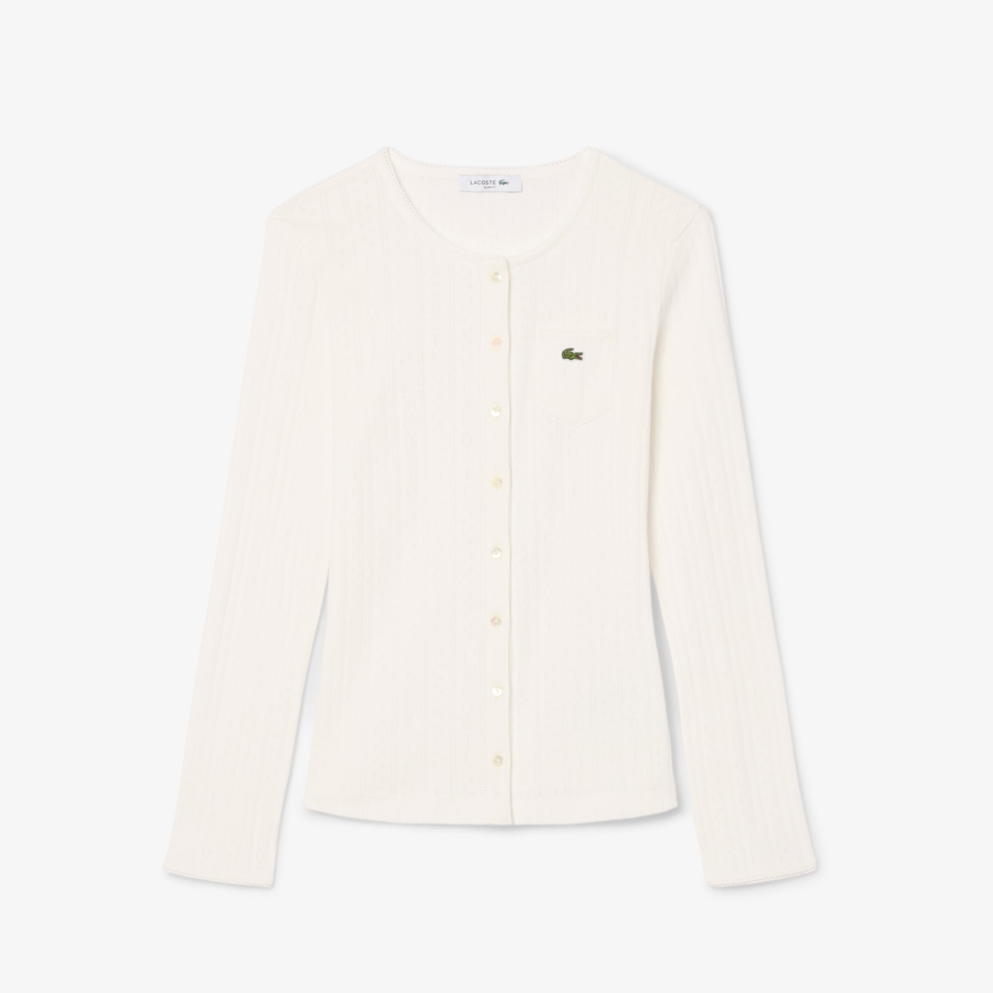 Áo Thun Lacoste Nữ Ôm Dáng Chất Liệu Cotton