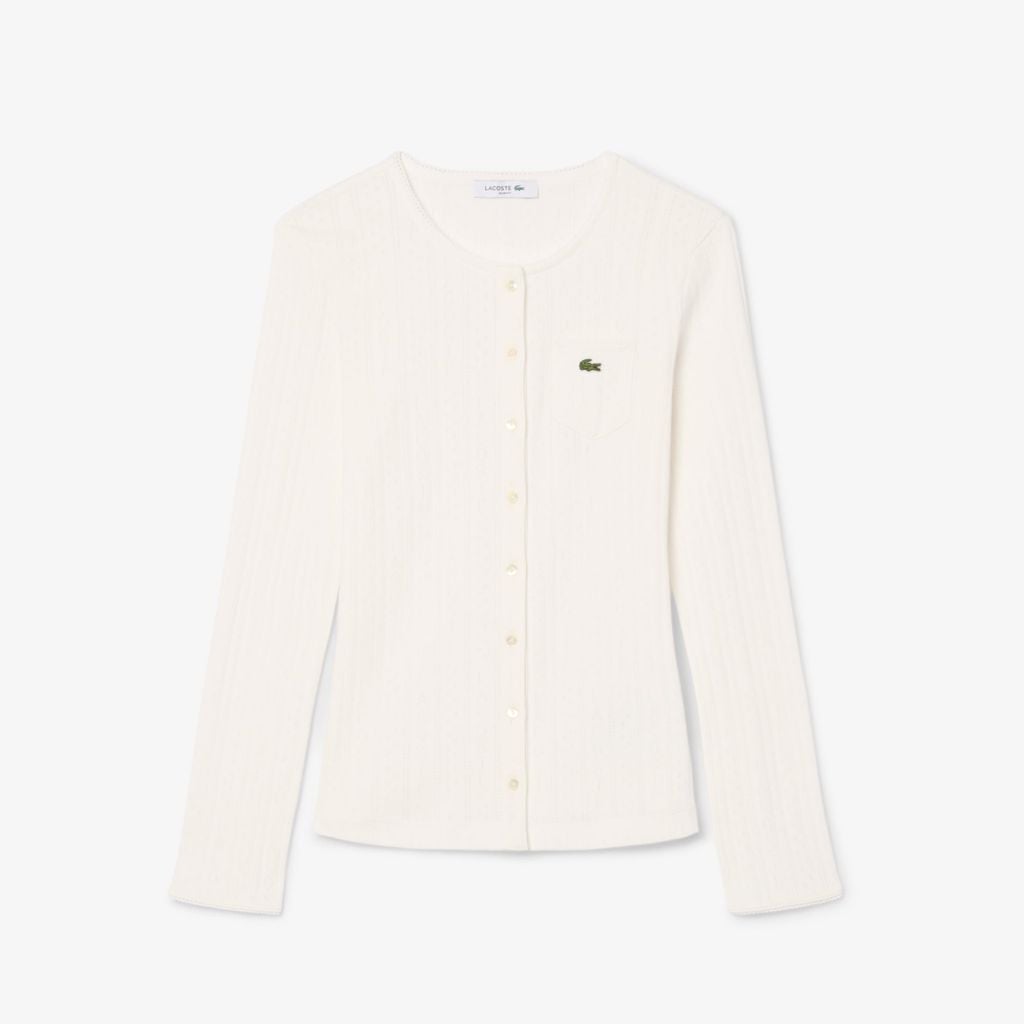 Áo Thun Lacoste Nữ Ôm Dáng Chất Liệu Cotton