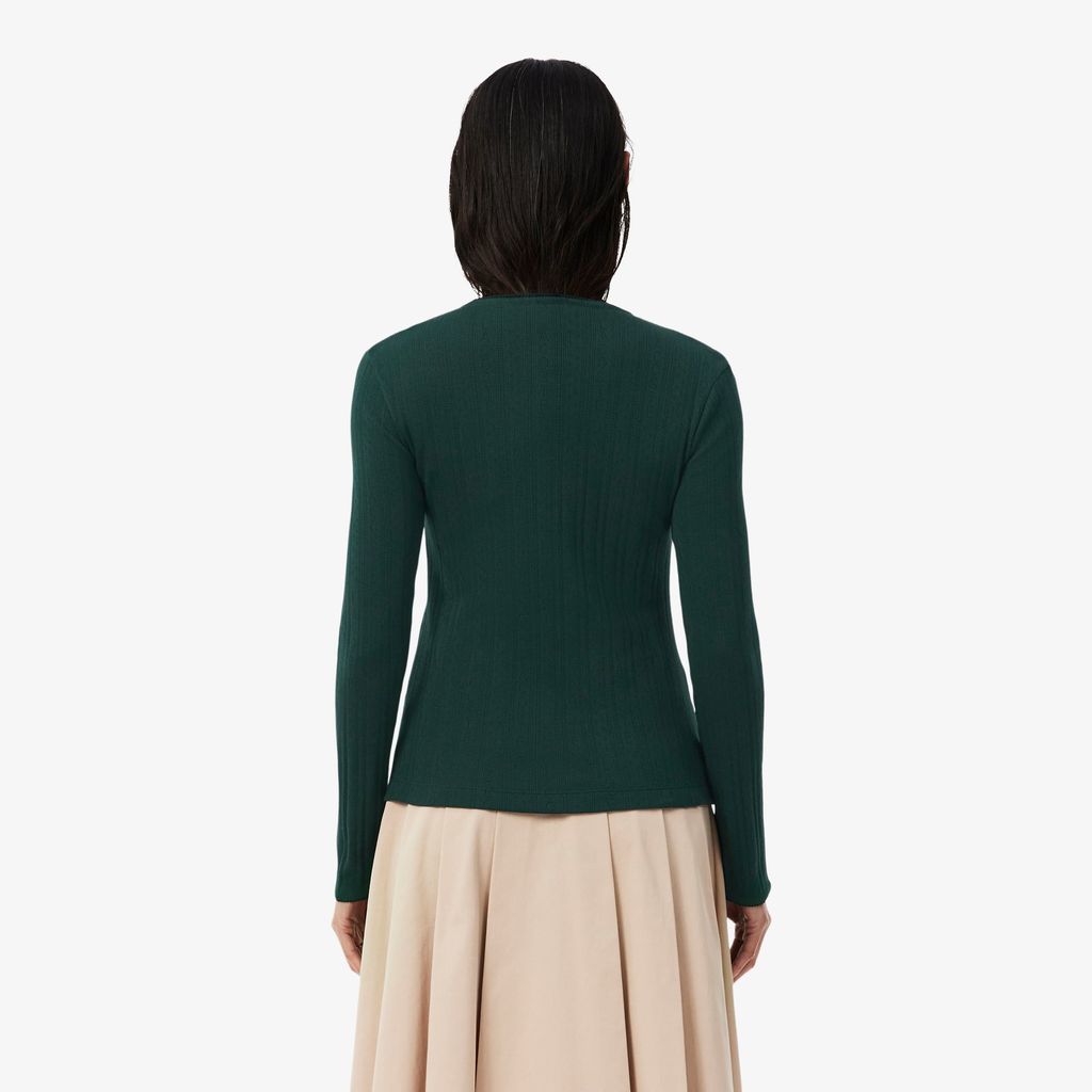 Áo Thun Lacoste Nữ Ôm Dáng Chất Liệu Cotton