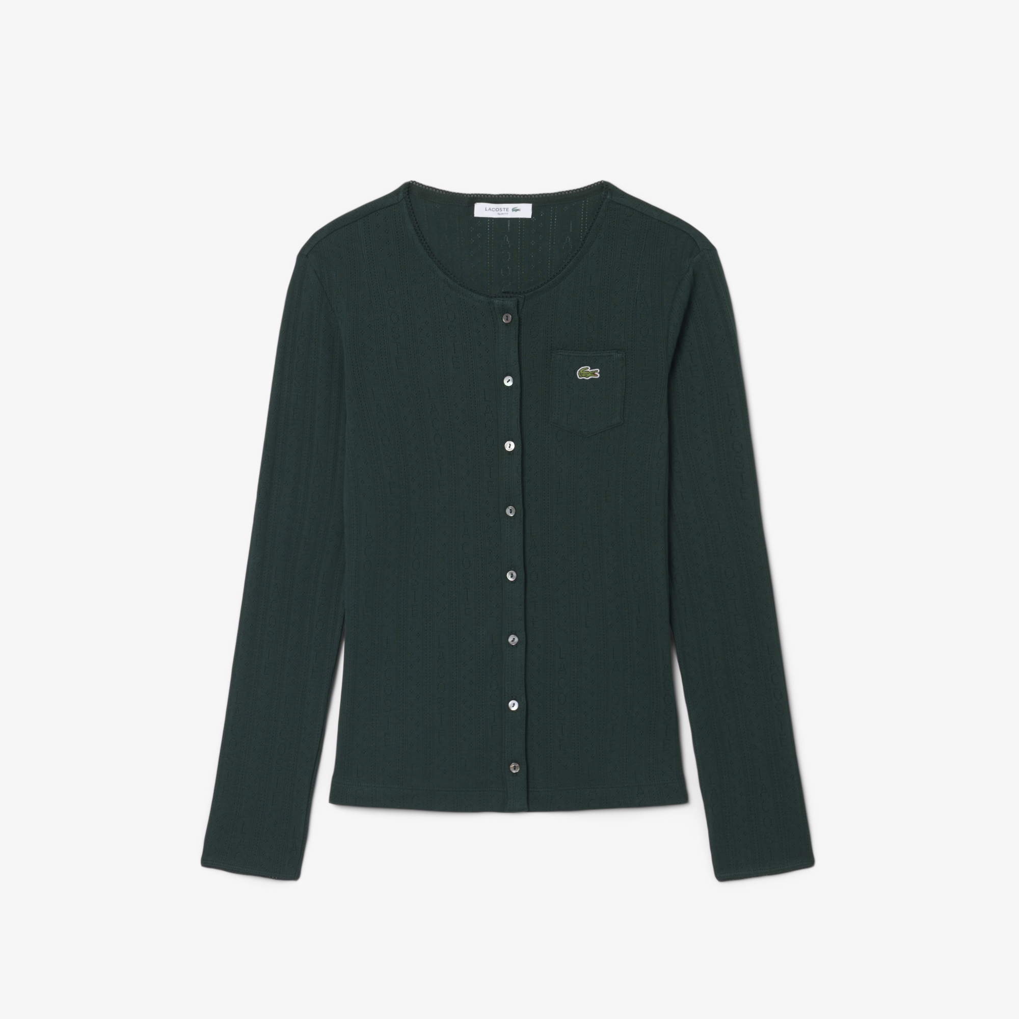 Áo Thun Lacoste Nữ Ôm Dáng Chất Liệu Cotton