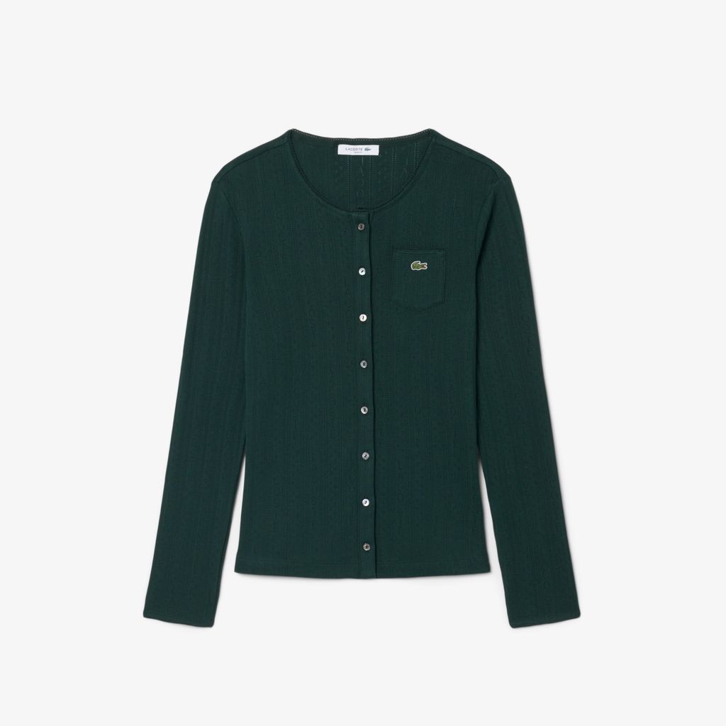 Áo Thun Lacoste Nữ Ôm Dáng Chất Liệu Cotton