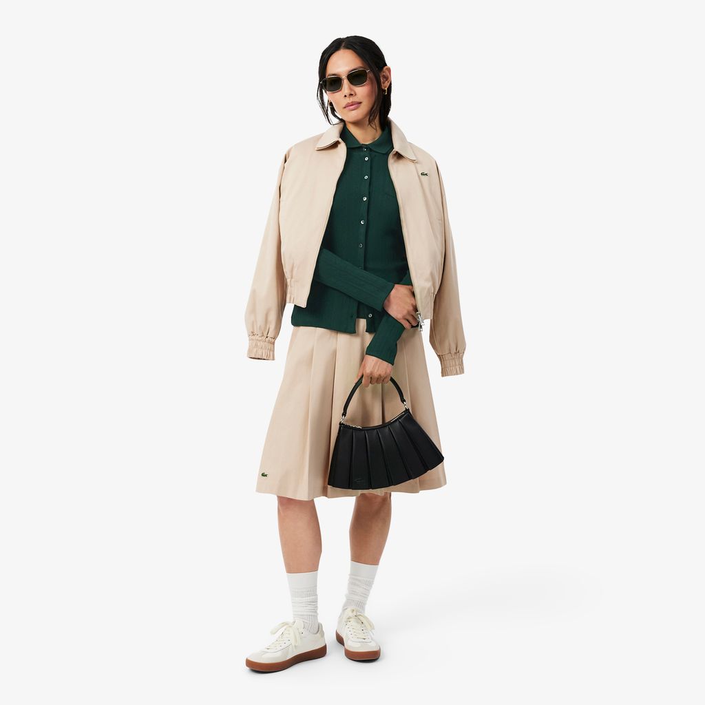 Áo Thun Lacoste Nữ Ôm Dáng Chất Liệu Cotton