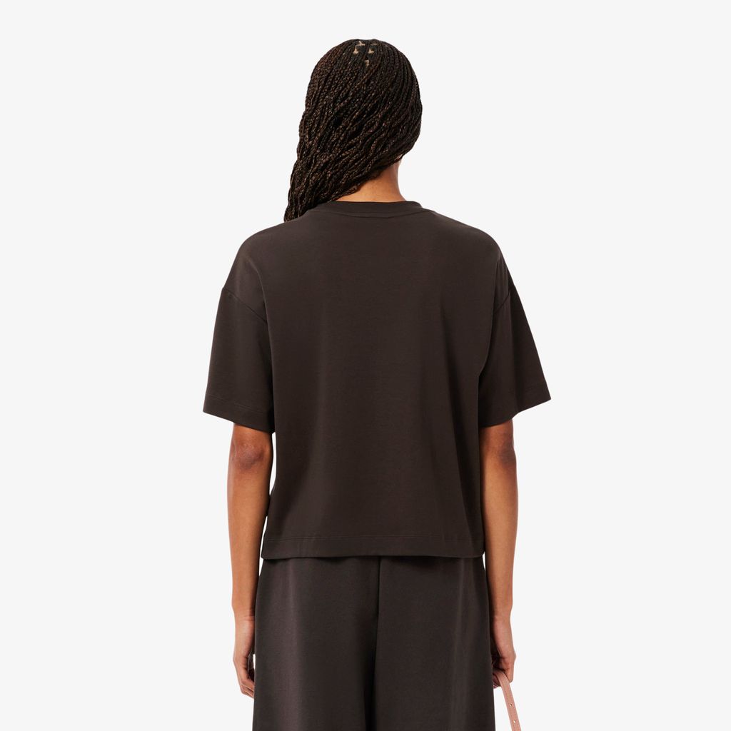 Áo Thun Lacoste Nữ Dáng Rộng Landscape Crocodile