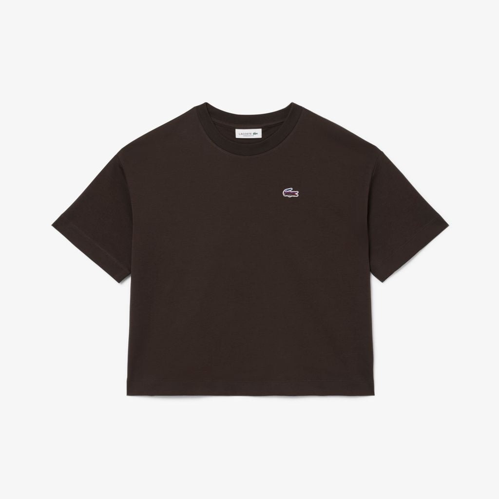 Áo Thun Lacoste Nữ Dáng Rộng Landscape Crocodile