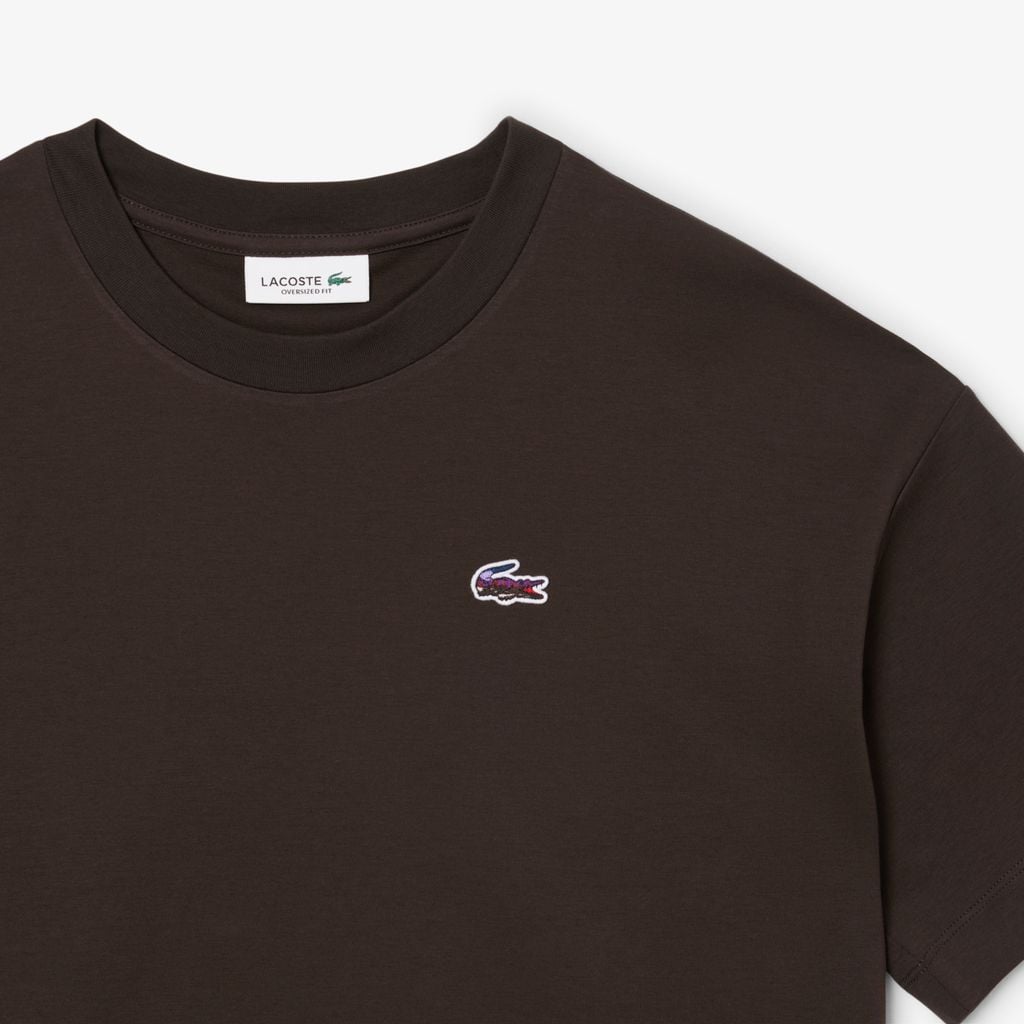 Áo Thun Lacoste Nữ Dáng Rộng Landscape Crocodile