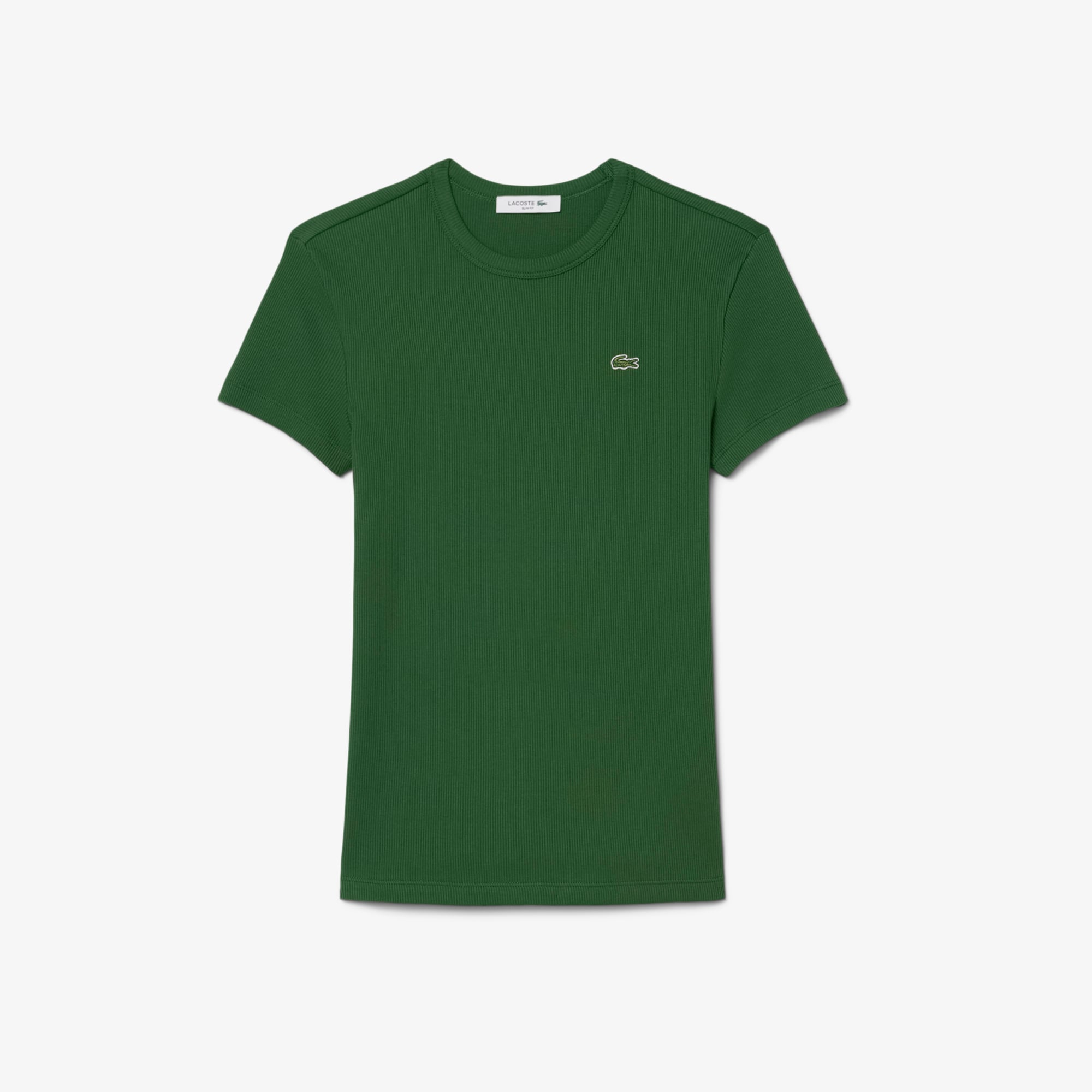 Áo Thun Lacoste Nữ Ôm Dáng Chất Liệu Cotton Gân