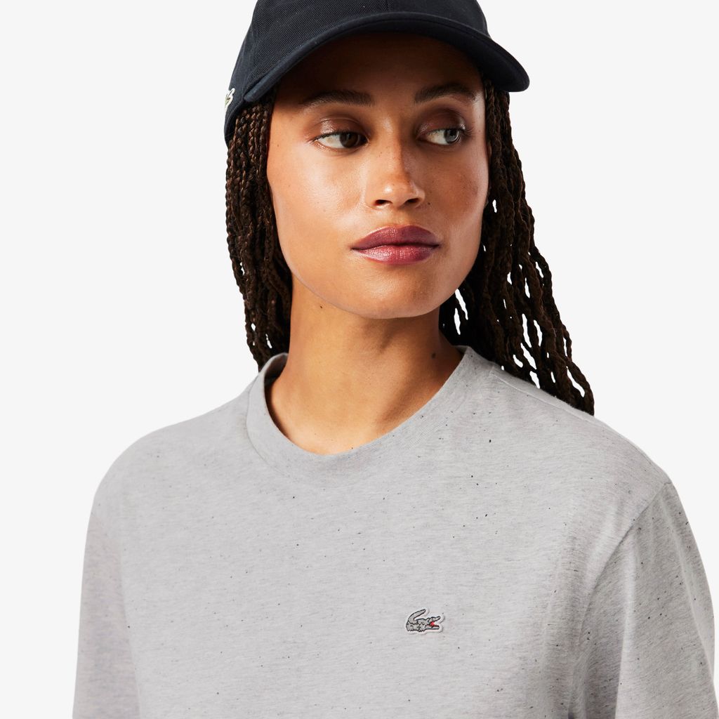 Áo Thun Lacoste Nữ Dáng Rộng Chất Liệu Cotton Mềm Mại