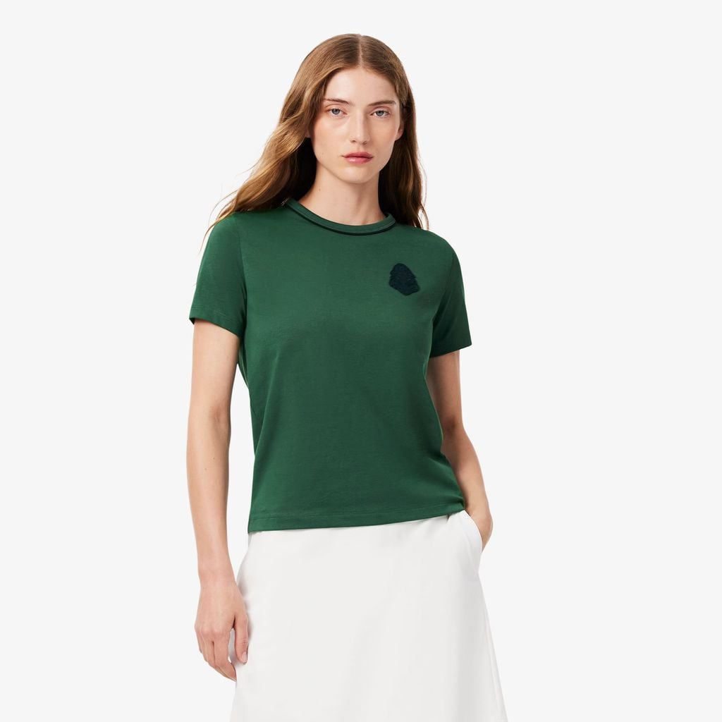 Áo Thun Golf Lacoste Nữ Công Nghệ Ultra Dry Ôm Dáng Chất Liệu Cotton