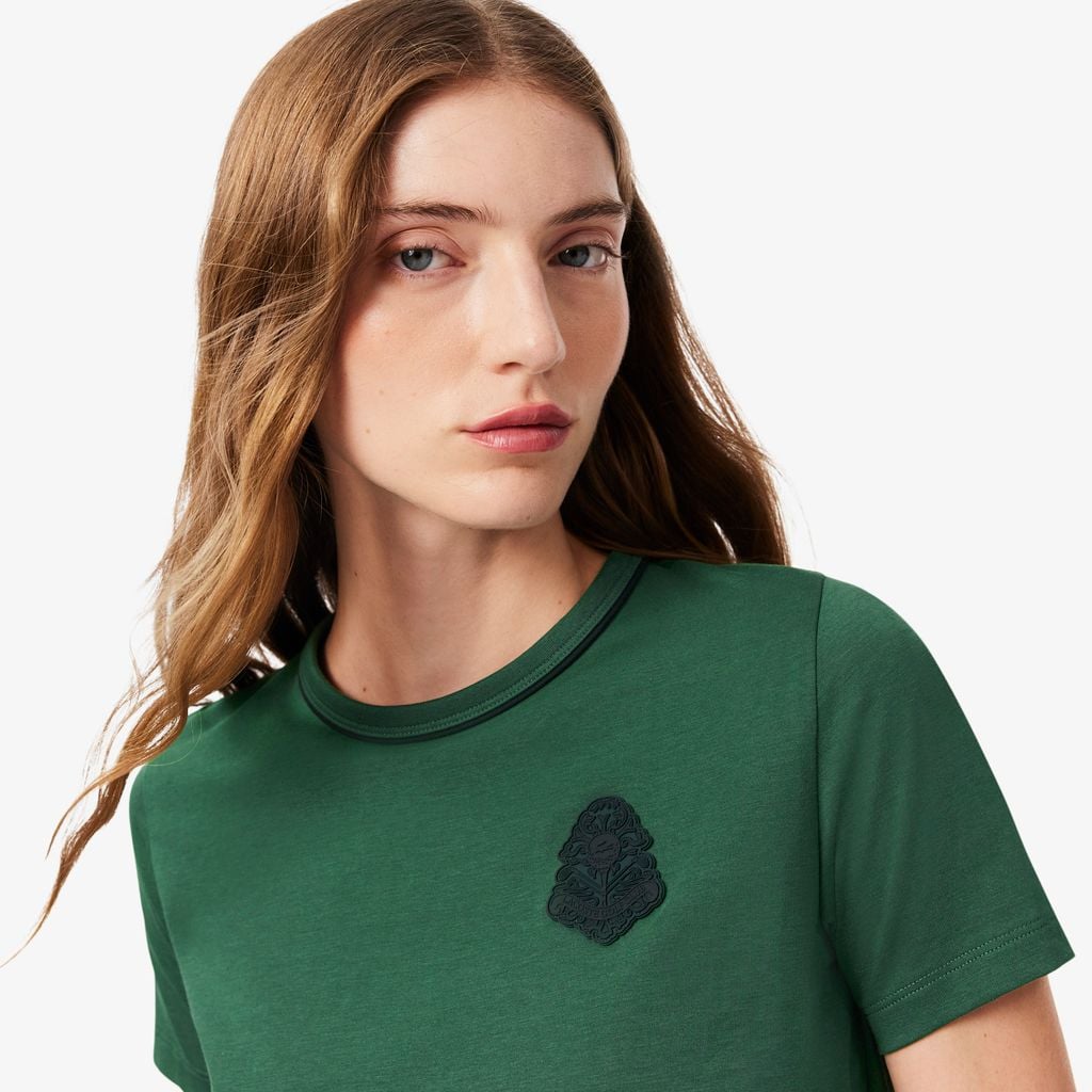 Áo Thun Golf Lacoste Nữ Công Nghệ Ultra Dry Ôm Dáng Chất Liệu Cotton