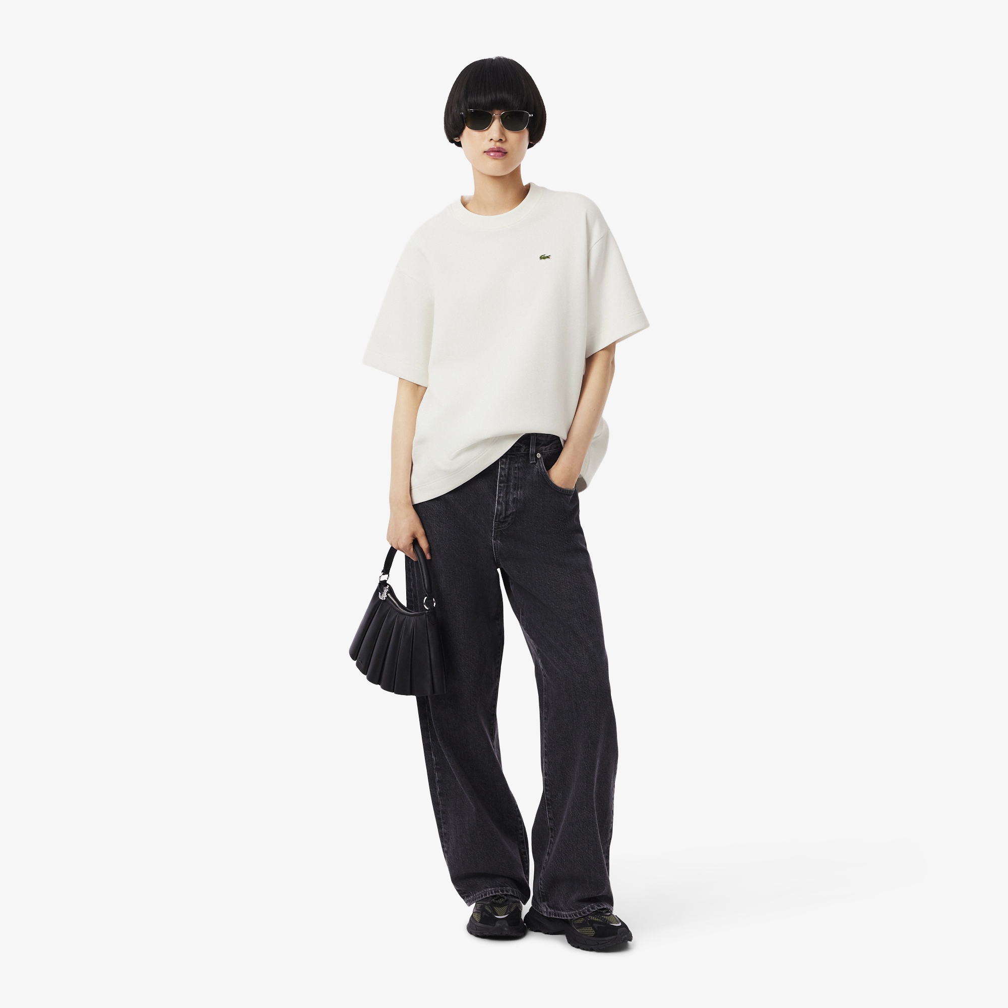 Áo Thun Lacoste Nữ Piqué Double Face Size Lớn