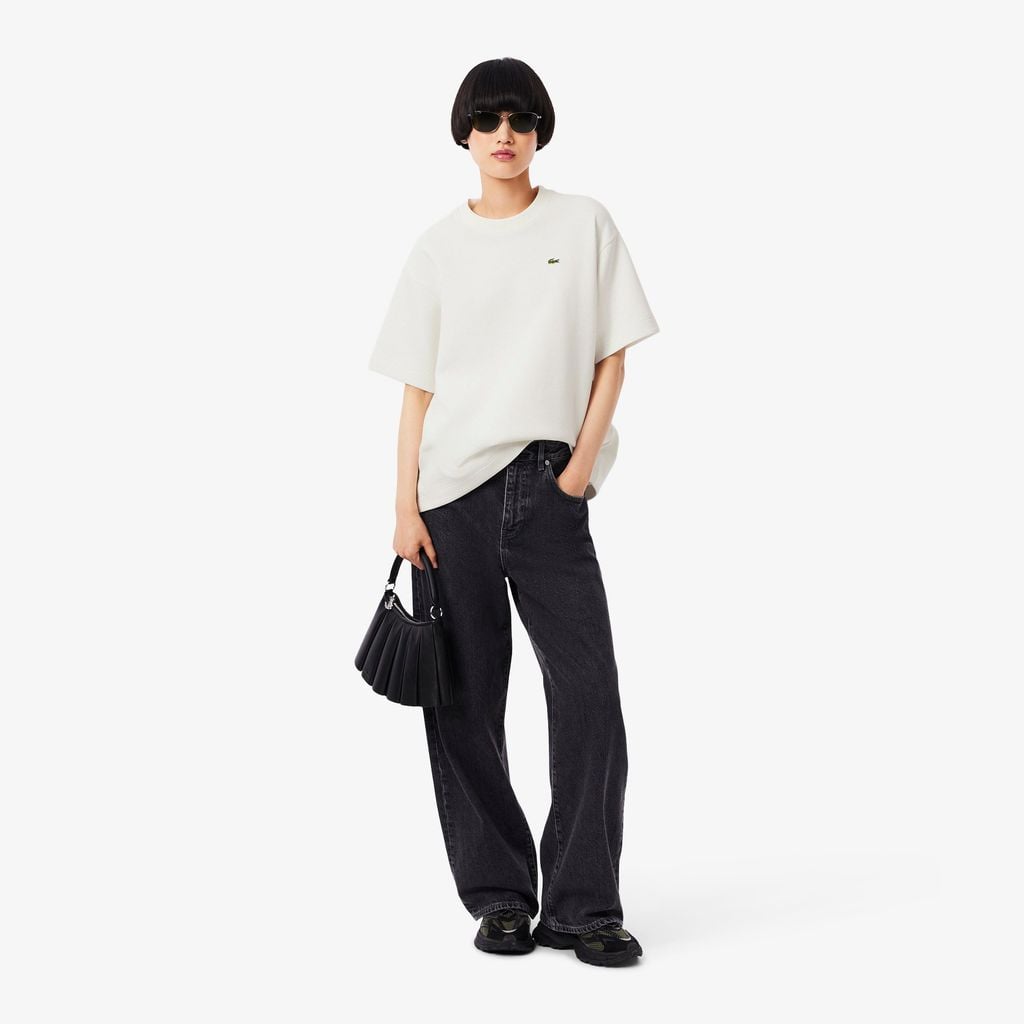 Áo Thun Lacoste Nữ Piqué Double Face Size Lớn