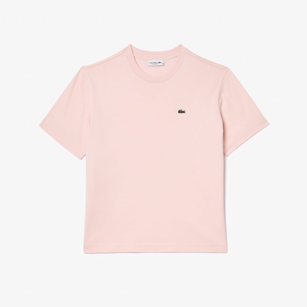 Áo Thun Lacoste Nữ Dáng Rộng Mái Chất Liệu Cotton Mềm
