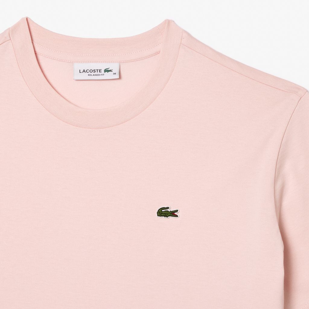 Áo Thun Lacoste Nữ Dáng Rộng Mái Chất Liệu Cotton Mềm