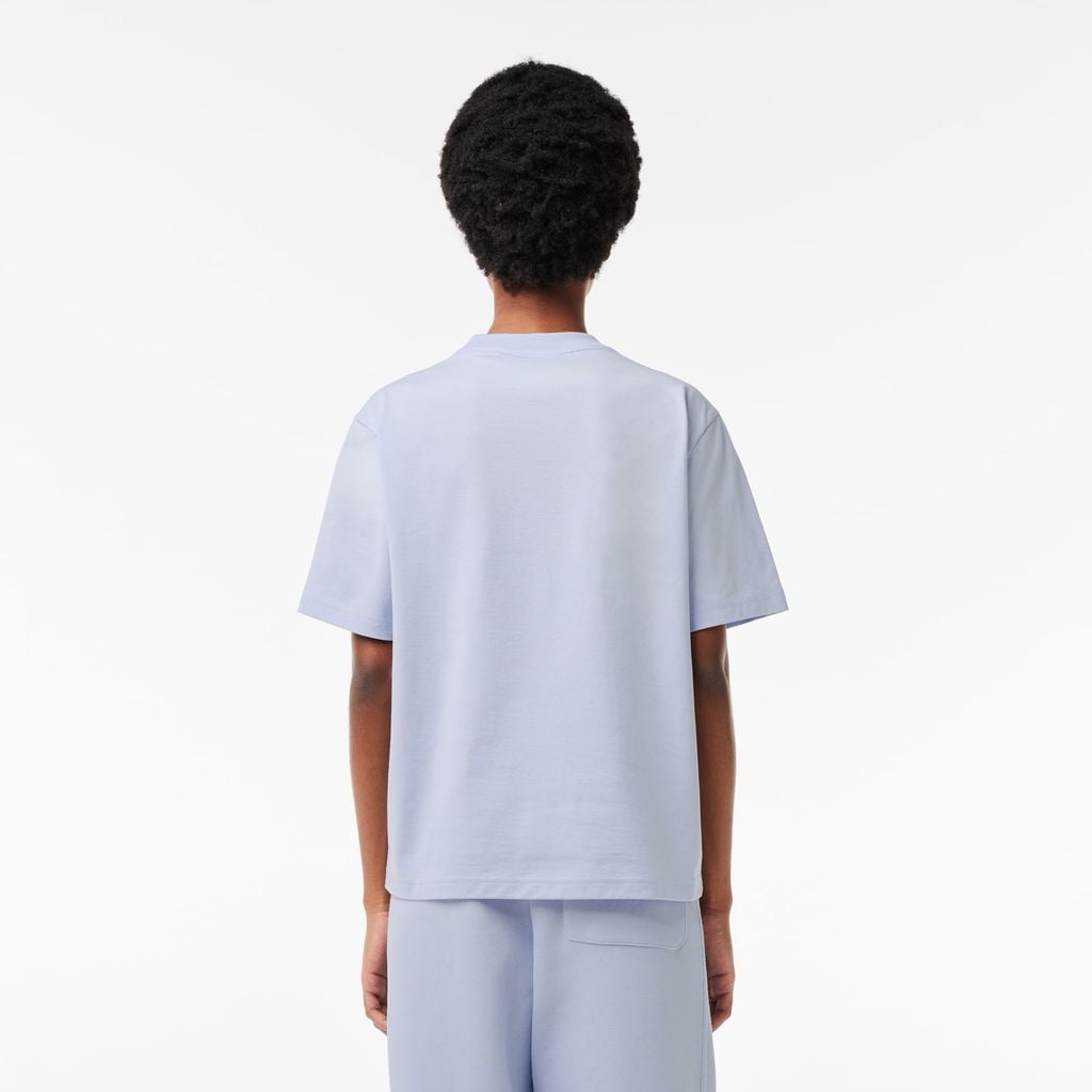 Áo Thun Lacoste Nữ Dáng Rộng Mái Chất Liệu Cotton Mềm