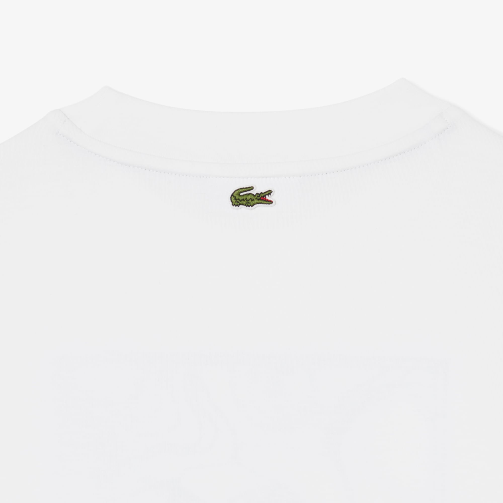 Áo Thun Lacoste Nữ Oversize Họa Tiết Thêu Chất Liệu Jersey Dày Dặn