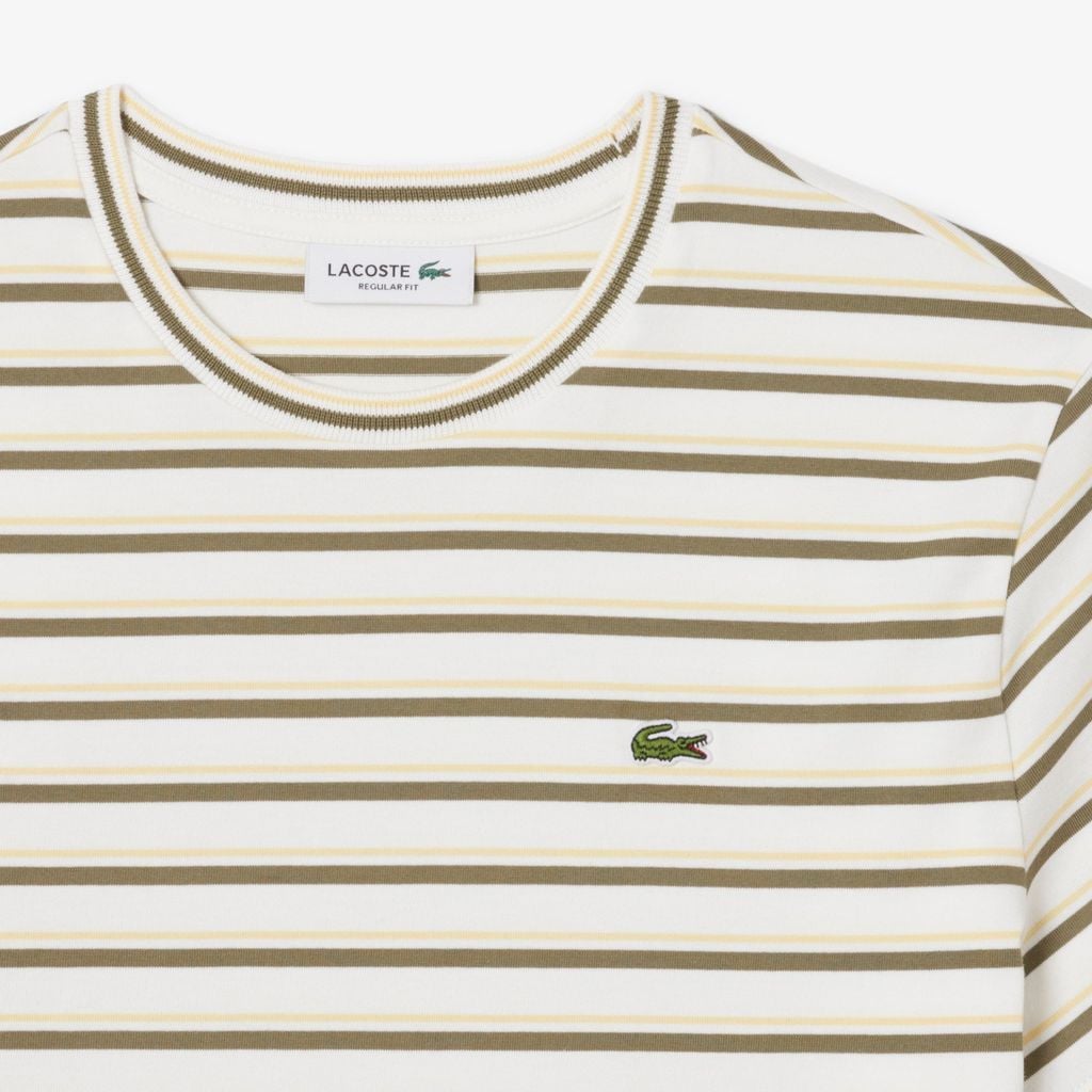 Áo Thun Lacoste Nữ Dáng Suông Jersey Sọc