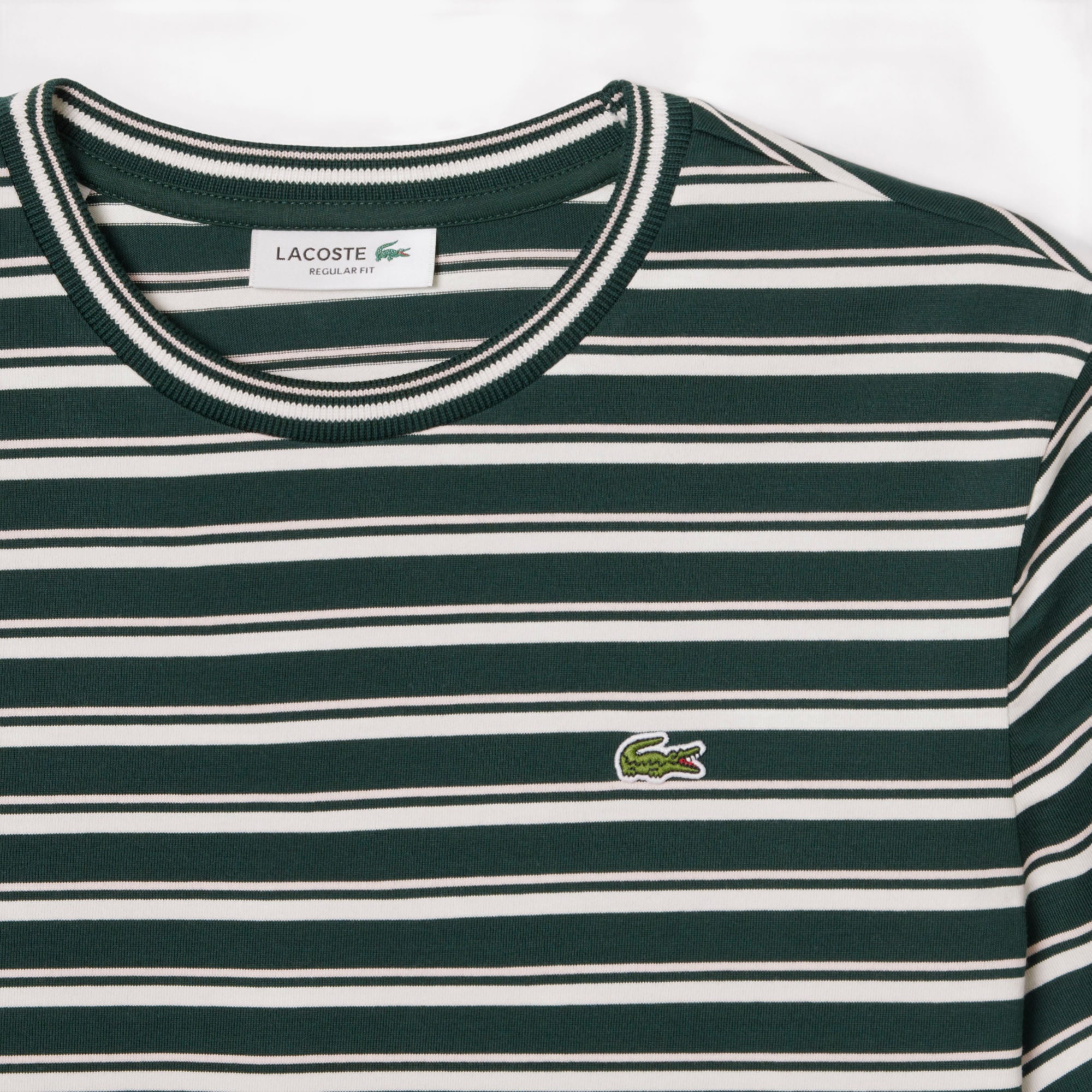 Áo Thun Lacoste Nữ Dáng Suông Jersey Sọc