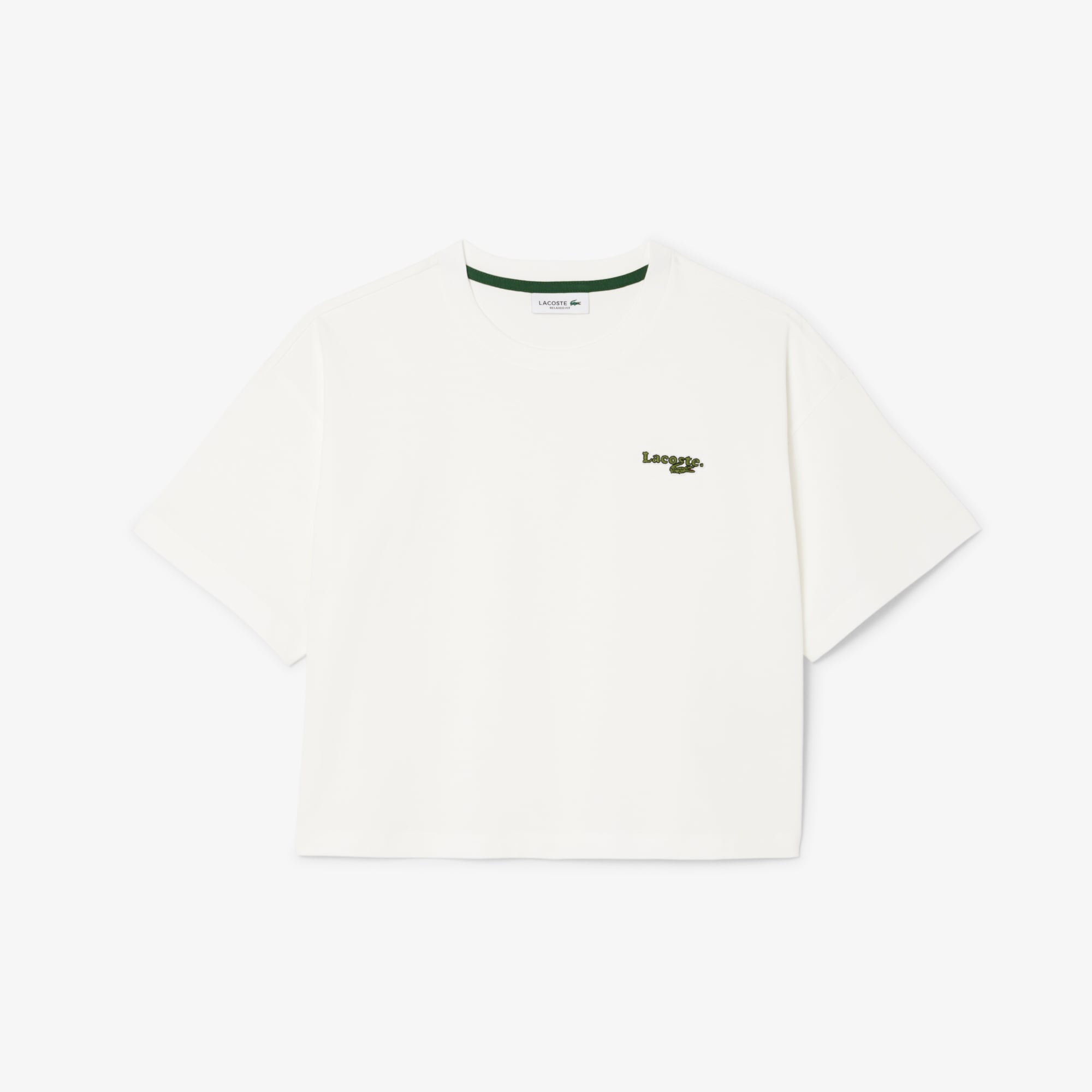 Áo Thun Lacoste Nữ Dáng Rộng Chất Liệu Cotton Jersey Phong Cách Thường Ngày