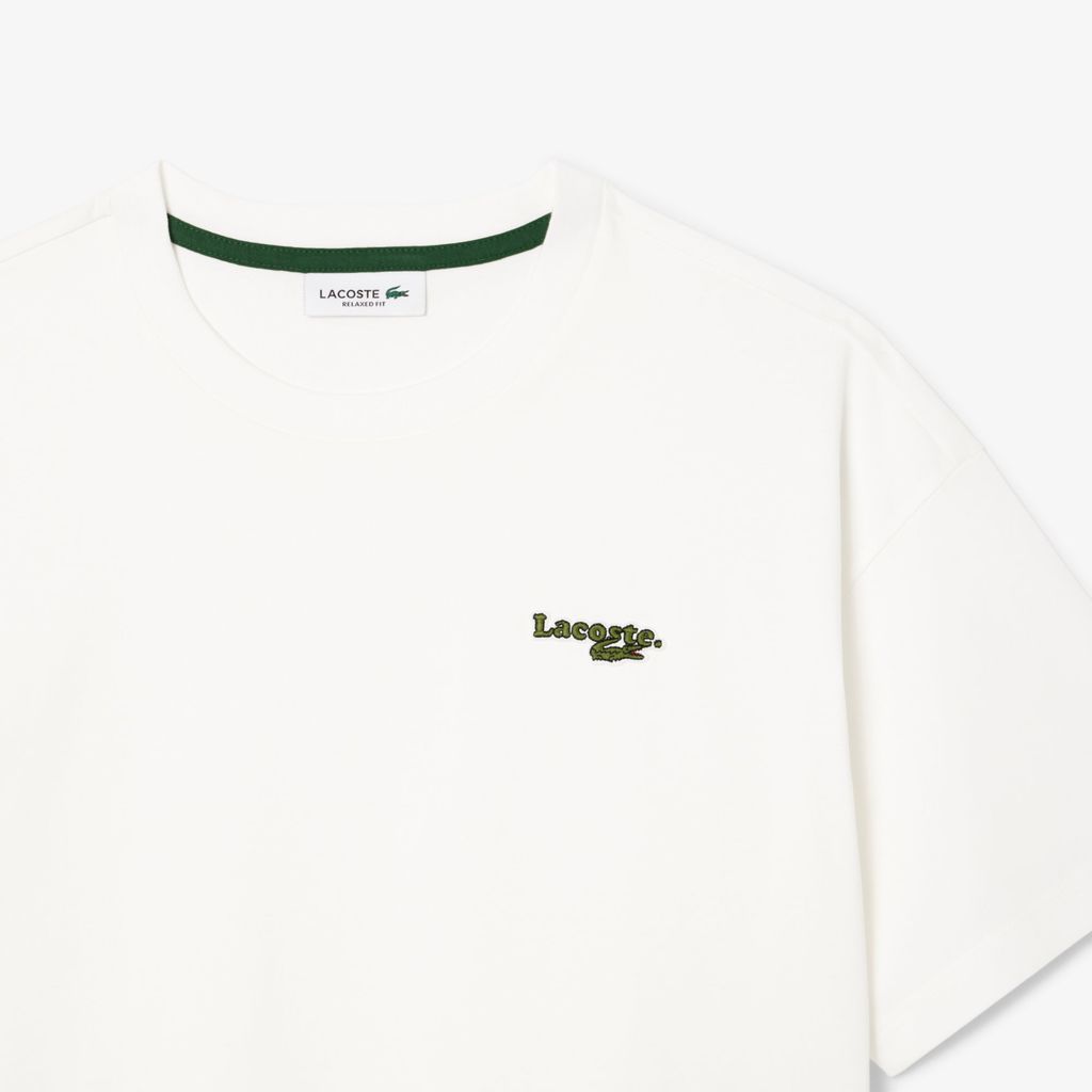 Áo Thun Lacoste Nữ Dáng Rộng Chất Liệu Cotton Jersey Phong Cách Thường Ngày