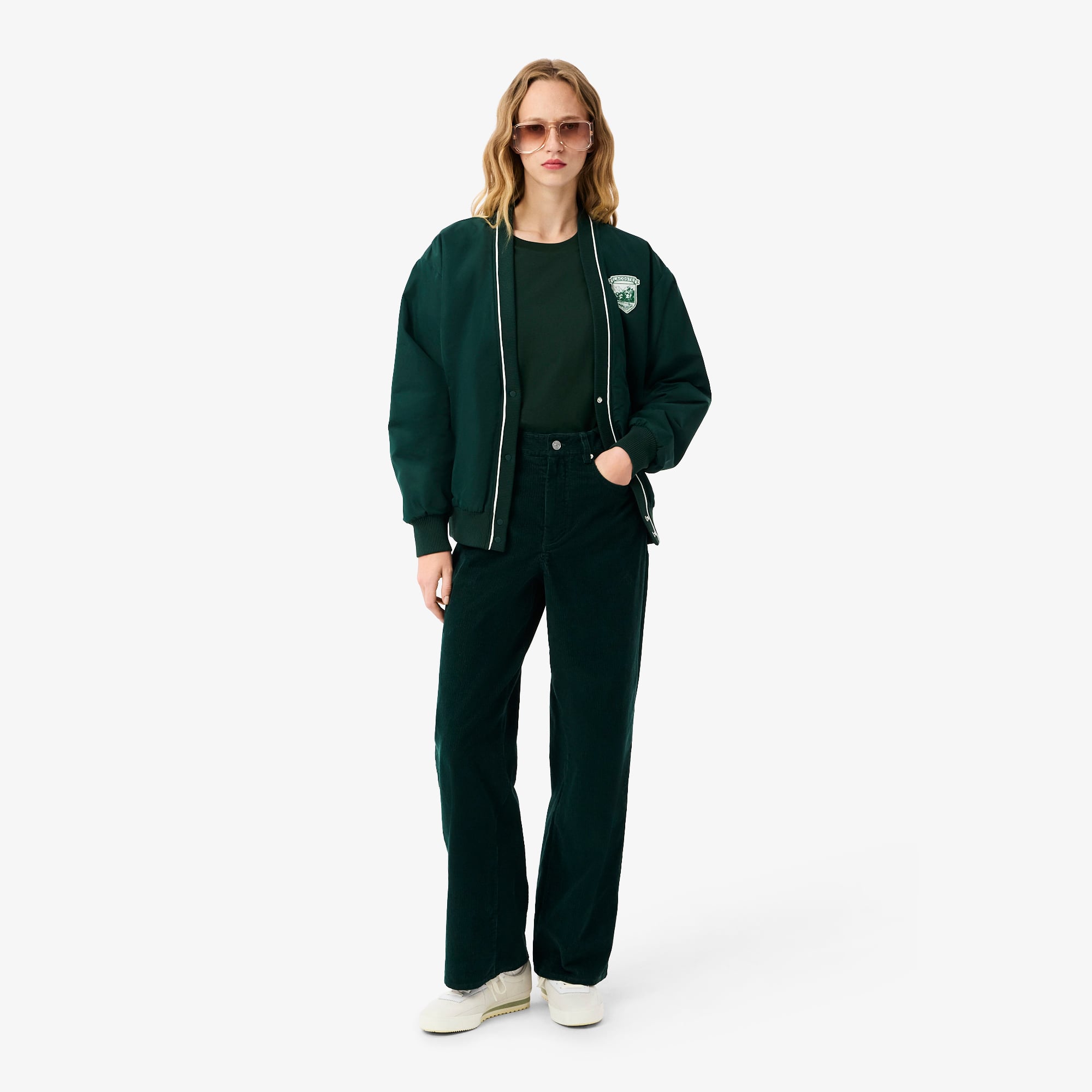 Áo Thun Lacoste Nữ Dáng Rộng Chất Liệu Cotton Jersey Phong Cách Thường Ngày