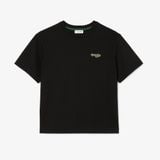 Áo Thun Lacoste Nữ Oversize Dáng Ngắn Chất Liệu Cotton