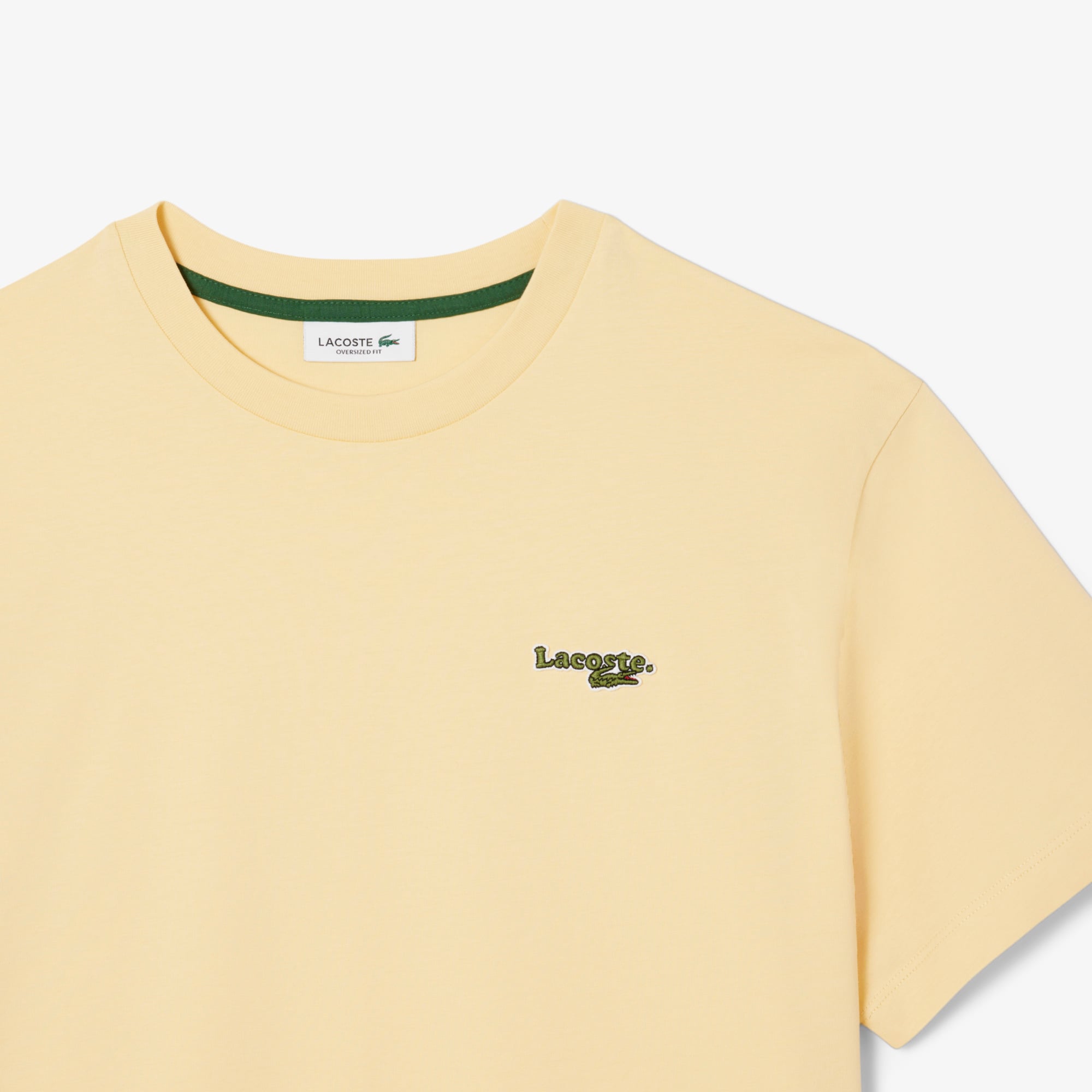 Áo Thun Lacoste Nữ Oversize Dáng Ngắn Chất Liệu Cotton