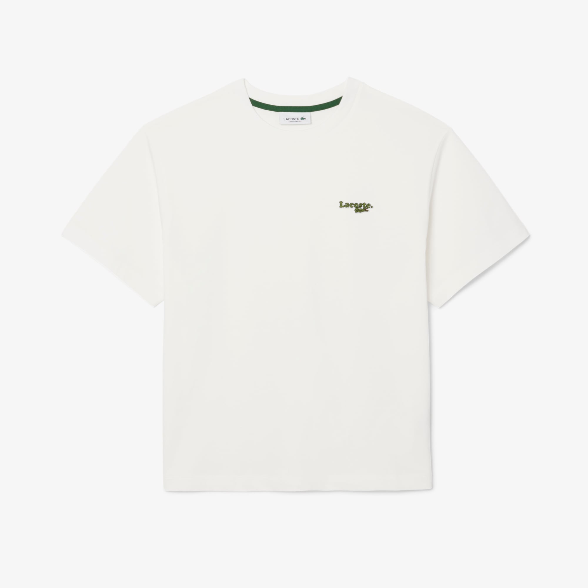 Áo Thun Lacoste Nữ Oversize Dáng Ngắn Chất Liệu Cotton