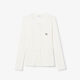 Áo Cardigan Lacoste Nữ Ôm Dáng Chất Liệu Pointelle