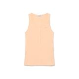 Áo Tank Top Lacoste Nữ Ôm Dáng Chất Liệu Cotton Bo Gân