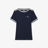 Áo Thun Lacoste Nữ Ôm Dáng Cổ Thuyền Sản Xuất Tại Pháp