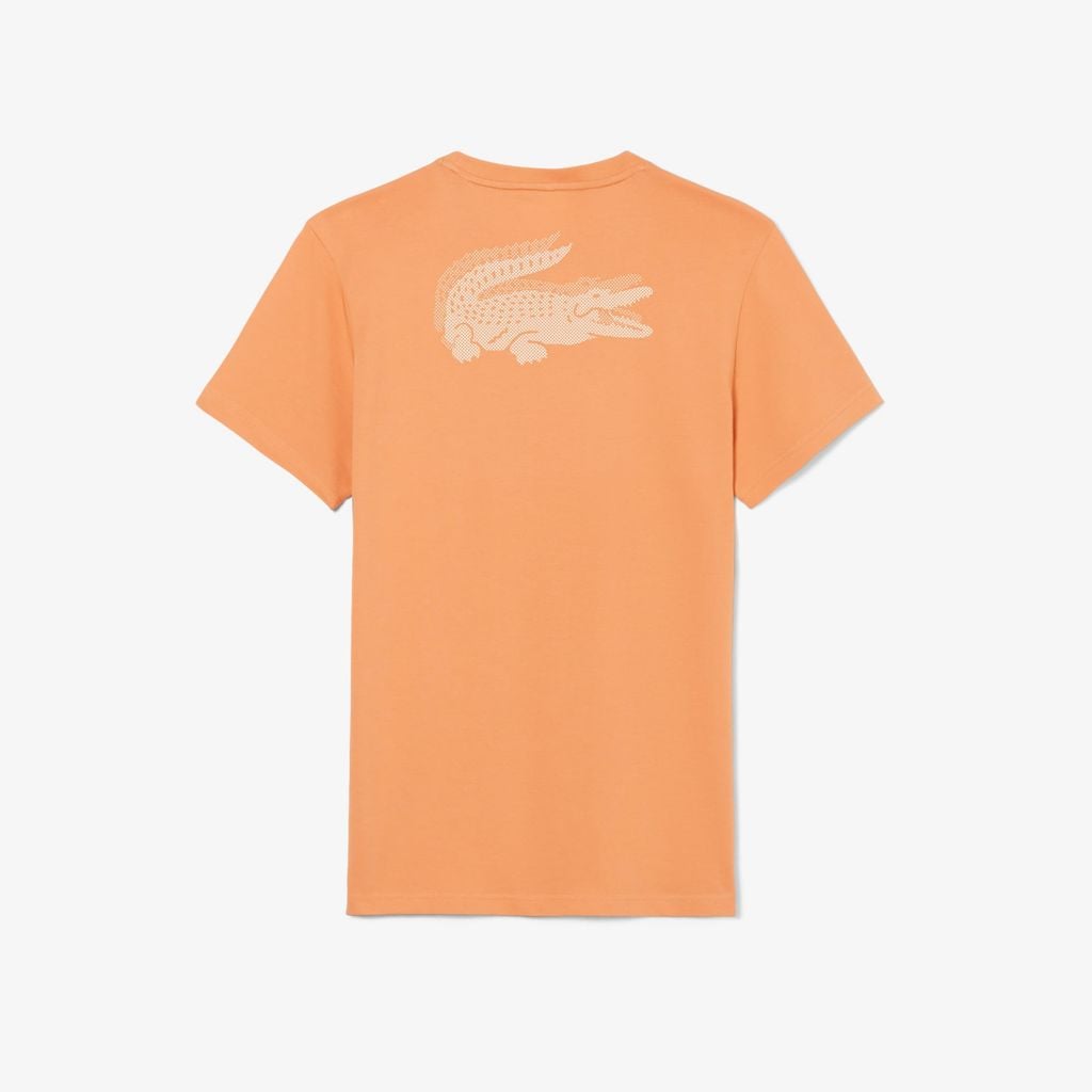 Áo Thun Thể Thao Lacoste Nam Ôm Dáng In Hình Cá Sấu Công Nghệ Thoáng Khí