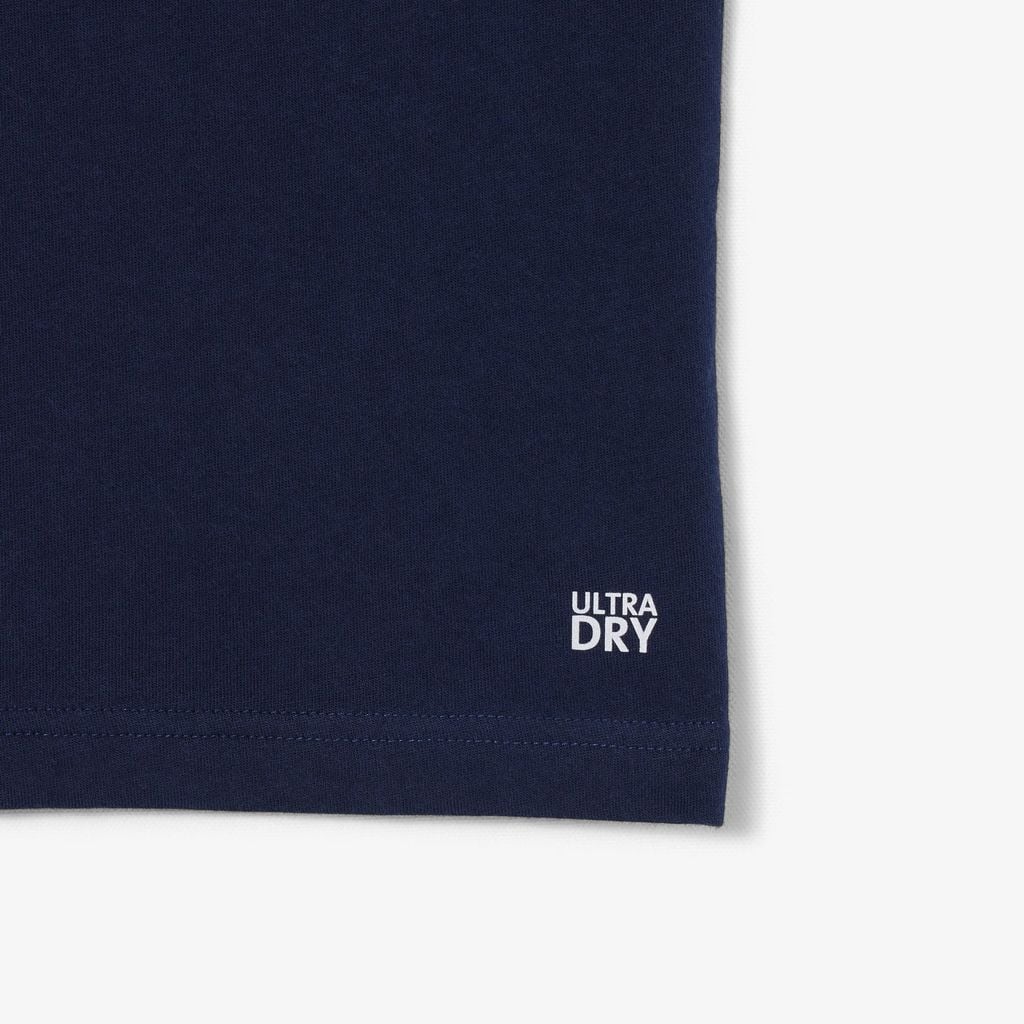 Áo Thun Thể Thao Lacoste Nam Ôm Dáng In Hình Cá Sấu Công Nghệ Thoáng Khí