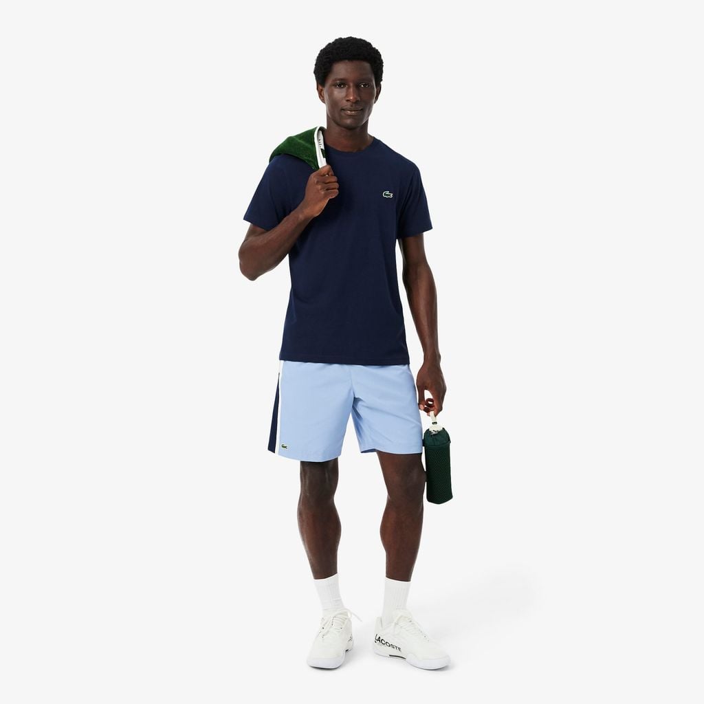 Áo Thun Thể Thao Lacoste Nam Ôm Dáng In Hình Cá Sấu Công Nghệ Thoáng Khí