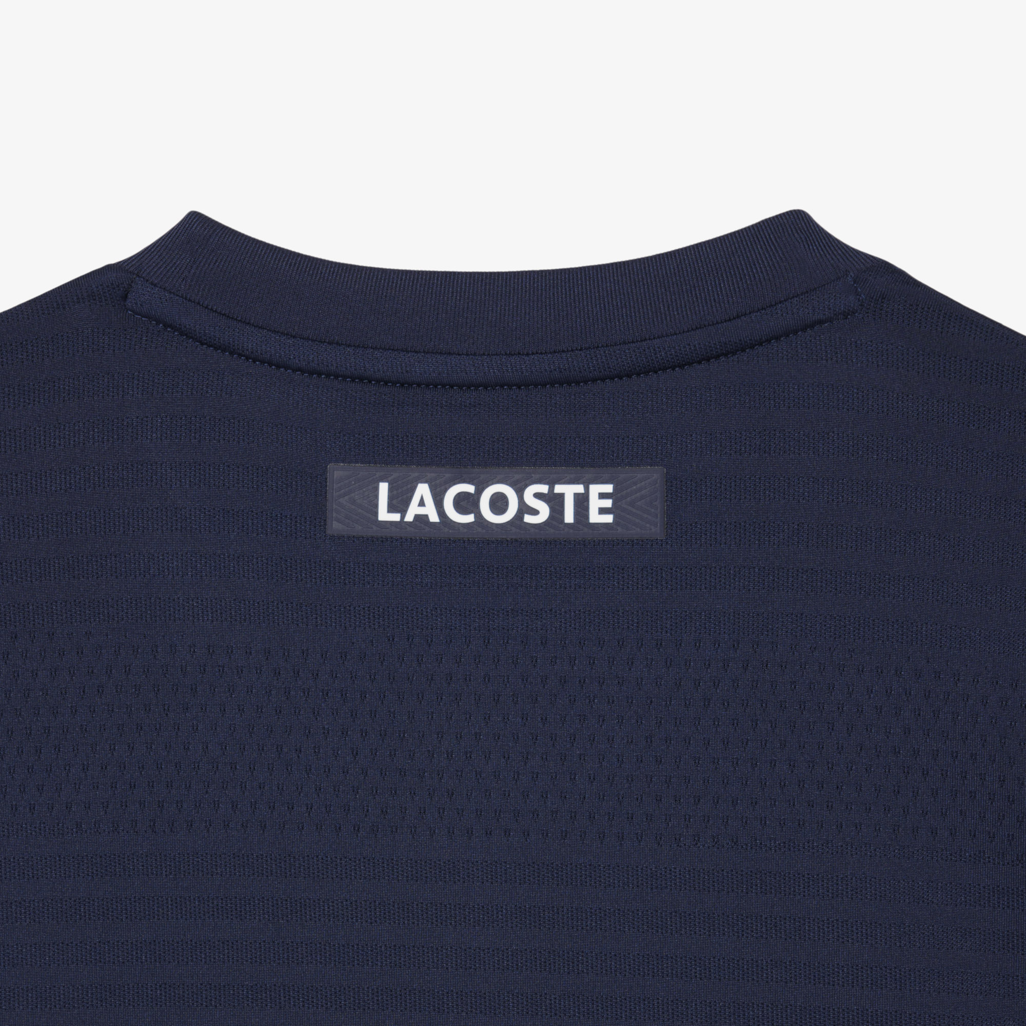 Áo Thun Tennis Lacoste Nam Dáng Suông Dệt Nổi Co Giãn Công Nghệ Thoáng Khí
