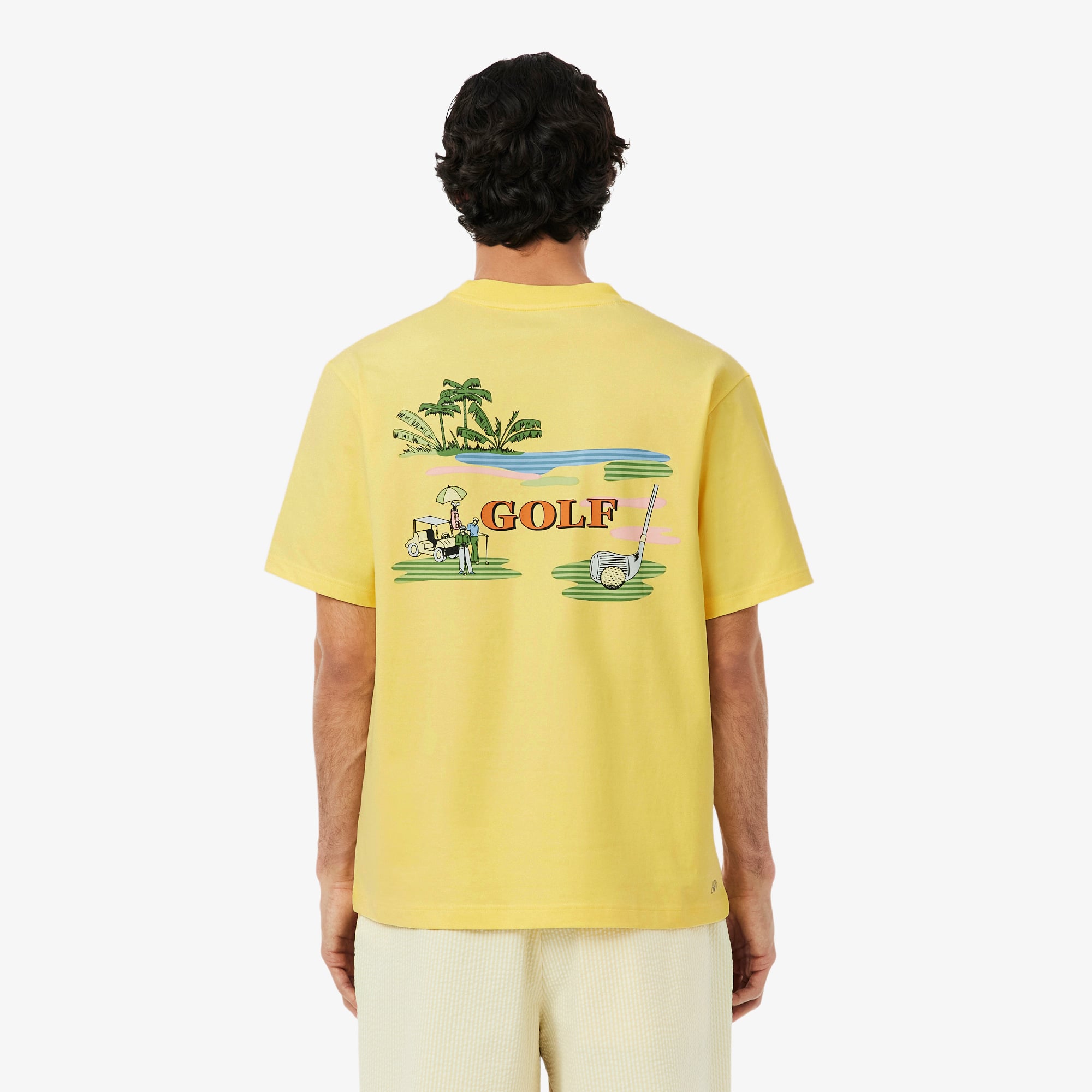 Áo Thun Golf Lacoste Nam Dáng Suông Công Nghệ Thoáng Khí