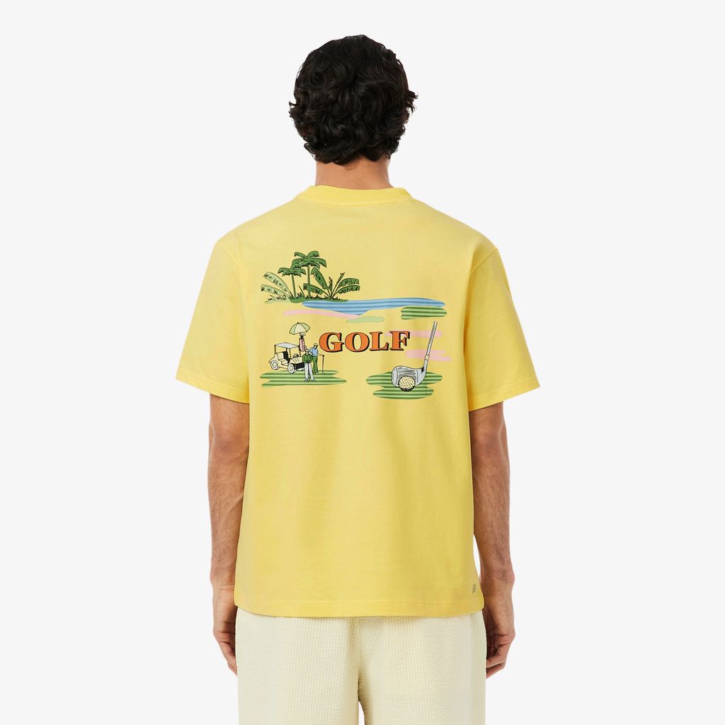 Áo Thun Golf Lacoste Nam Dáng Suông Công Nghệ Thoáng Khí