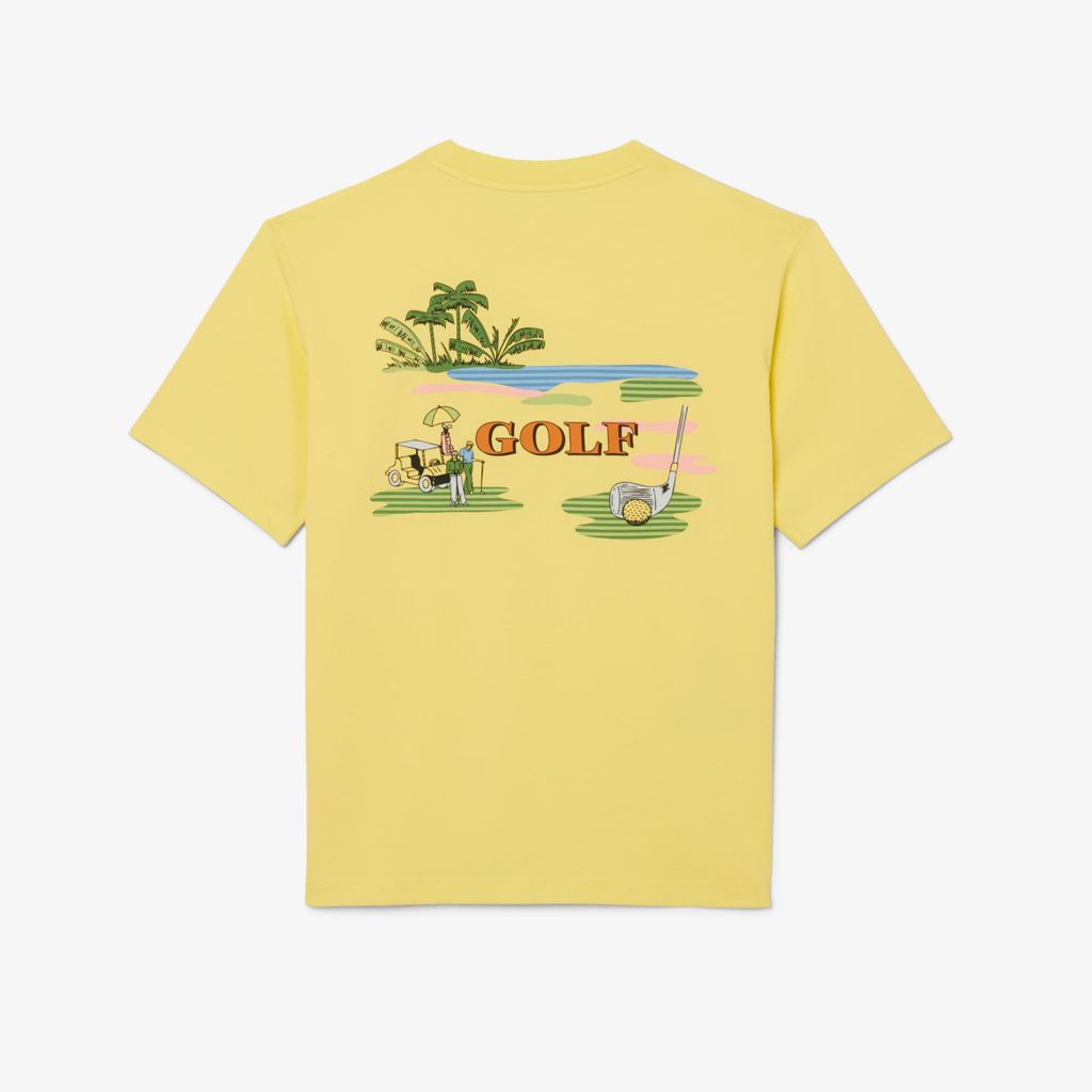 Áo Thun Golf Lacoste Nam Dáng Suông Công Nghệ Thoáng Khí