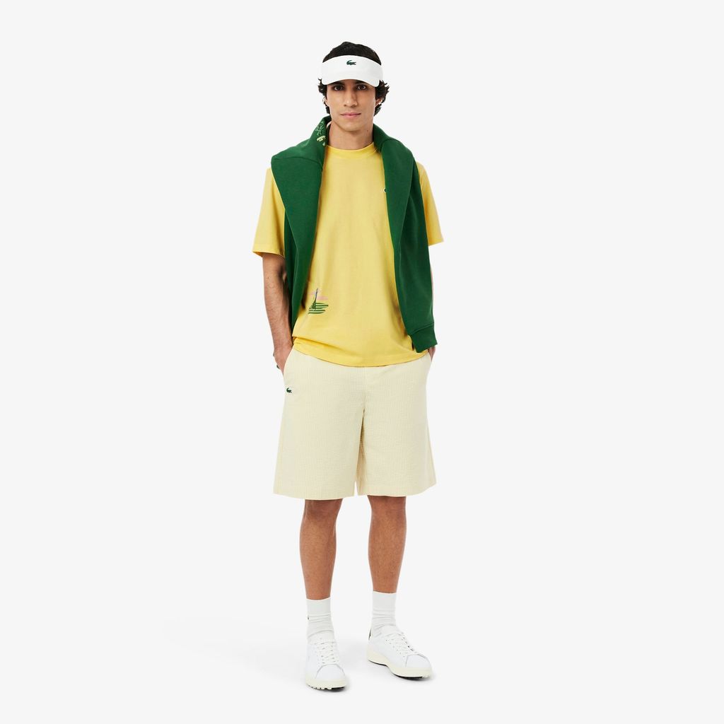 Áo Thun Golf Lacoste Nam Dáng Suông Công Nghệ Thoáng Khí