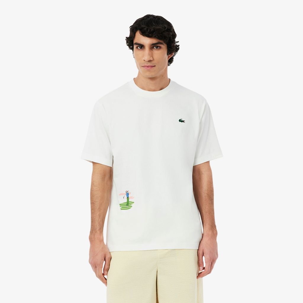 Áo Thun Golf Lacoste Nam Dáng Suông Công Nghệ Thoáng Khí